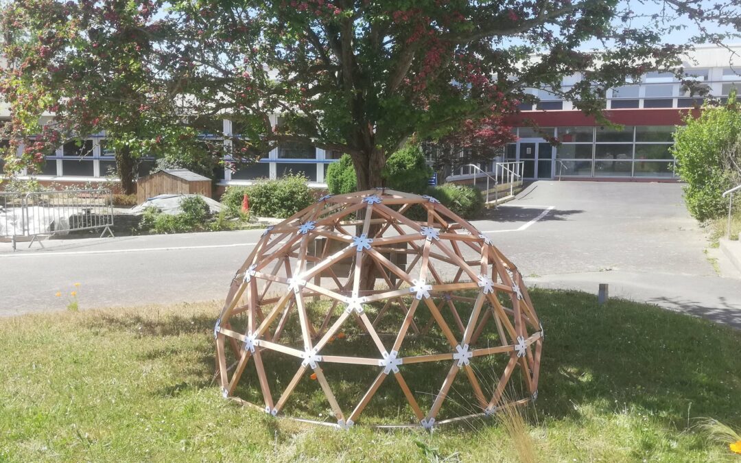 Les élèves, le dôme géodésique, le projet S3