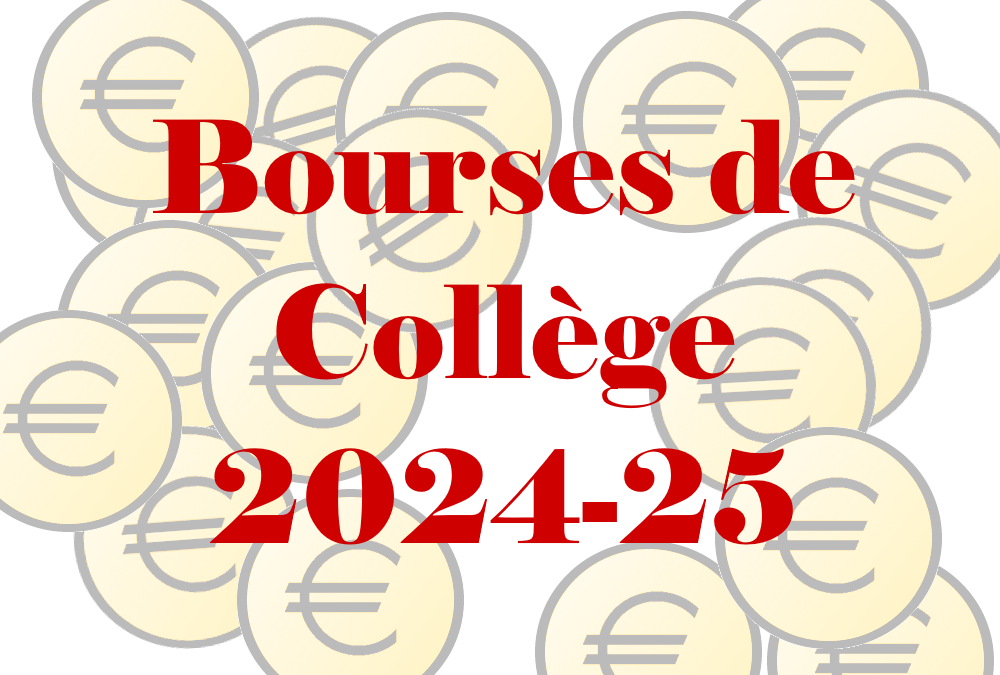 Bourses de collège 2024-25