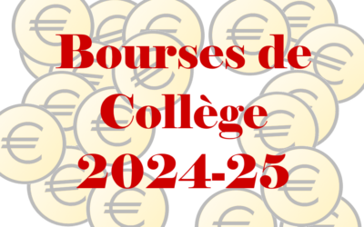 Bourses de collège 2024-25